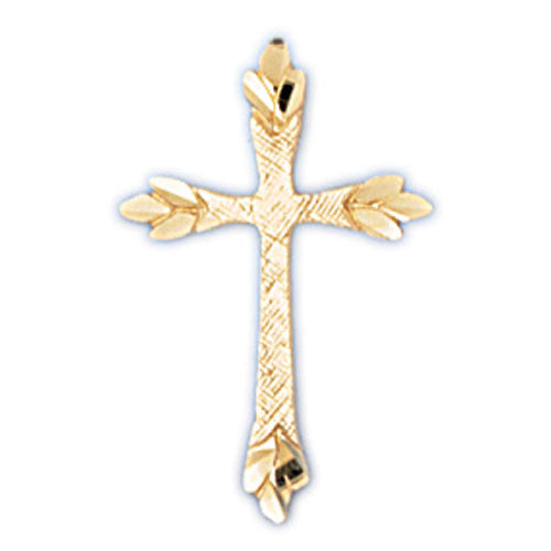 14K GOLD RELIGIOUS CHARM - SMALL CROSS #8330