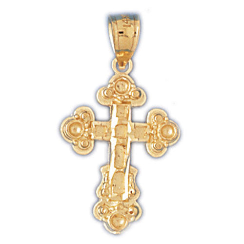 14K GOLD RELIGIOUS CHARM - SMALL CROSS #8340
