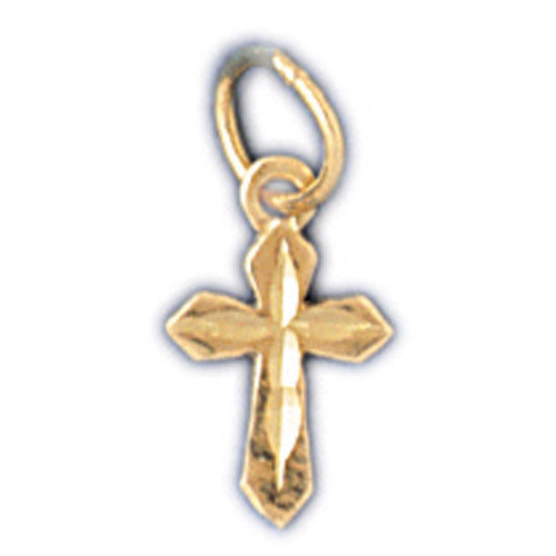 14K GOLD RELIGIOUS CHARM - SMALL CROSS #8351