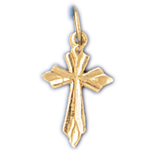 14K GOLD RELIGIOUS CHARM - SMALL CROSS #8352