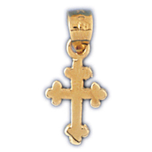 14K GOLD RELIGIOUS CHARM - SMALL CROSS #8359