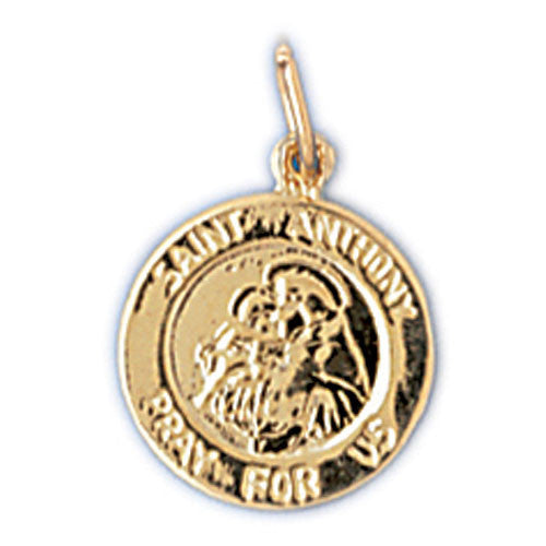 14K GOLD RELIGIOUS CHARM - ST. ANTHONY #8808