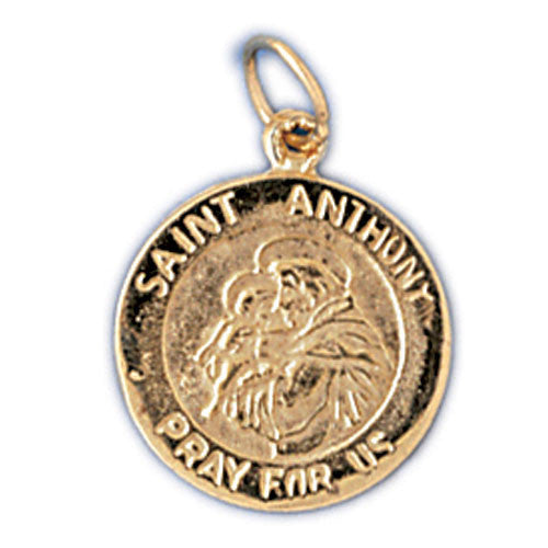 14K GOLD RELIGIOUS CHARM - ST. ANTHONY #8809