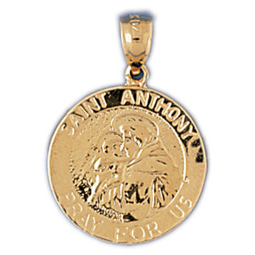 14K GOLD RELIGIOUS CHARM - ST. ANTHONY #8810