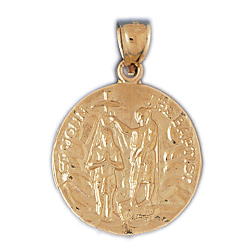 14K GOLD RELIGIOUS CHARM - ST. JOHN #8795