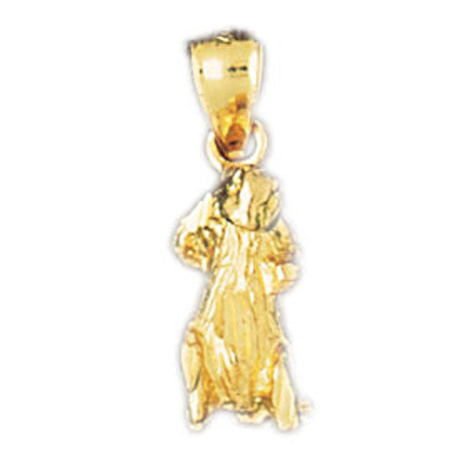 14K GOLD RODENT CHARM - HAMSTER #2754