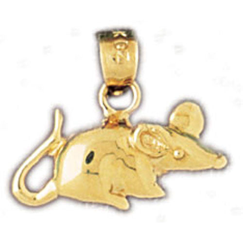 14K GOLD RODENT CHARM - MOUSE #2761