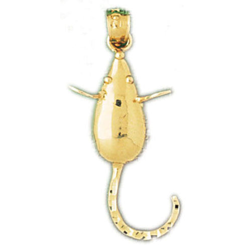 14K GOLD RODENT CHARM - MOUSE #2765