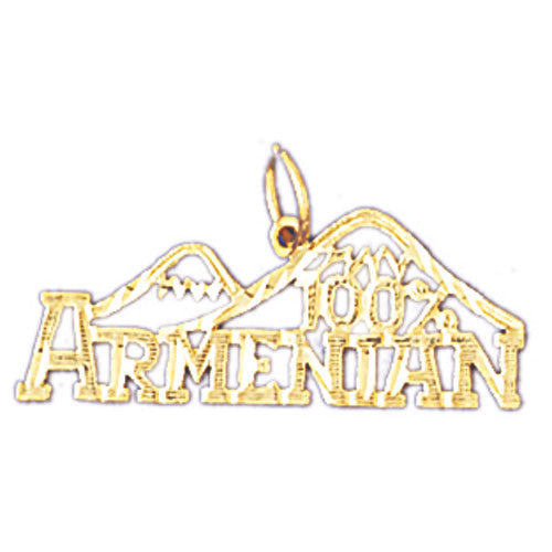 14K GOLD SAYING CHARM - 100% ARMENIAN #10440