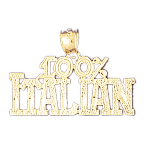 14K GOLD SAYING CHARM - 100% ITALIAN #10444
