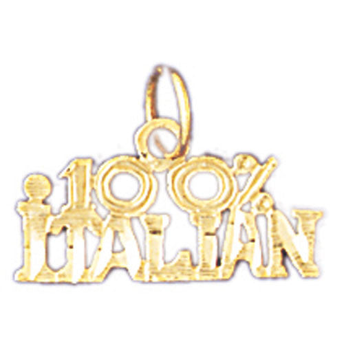 14K GOLD SAYING CHARM - 100% ITALIAN #10445