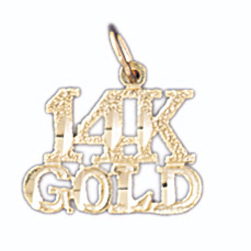 14K GOLD SAYING CHARM - 14K GOLD #10571