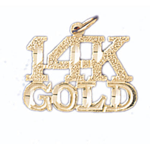14K GOLD SAYING CHARM - 14K GOLD #10572
