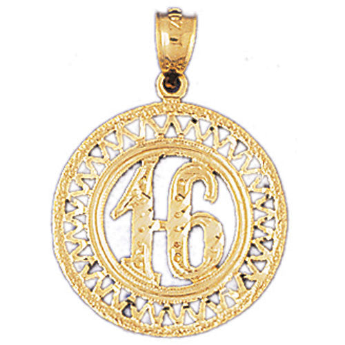 14K GOLD SAYING CHARM - 16 #9673