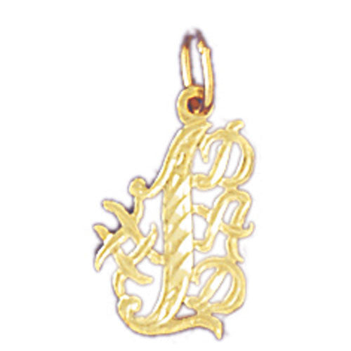 14K GOLD SAYING CHARM - #1 DAD #9892