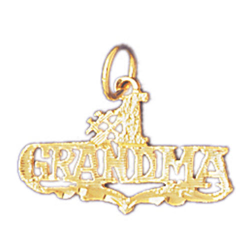 14K GOLD SAYING CHARM - #1 GRANDMA #10048