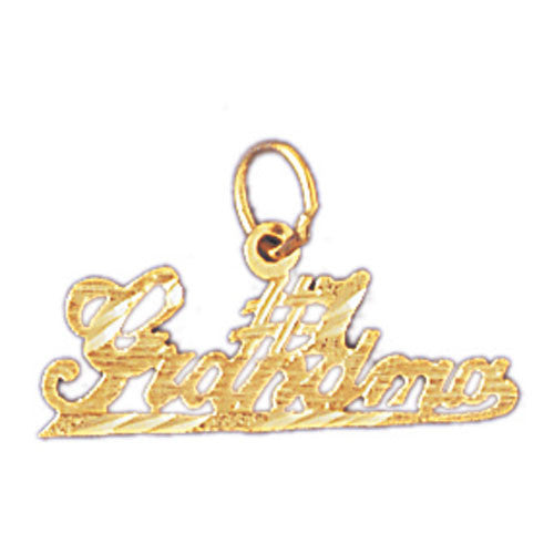 14K GOLD SAYING CHARM - #1 GRANDMA #10051