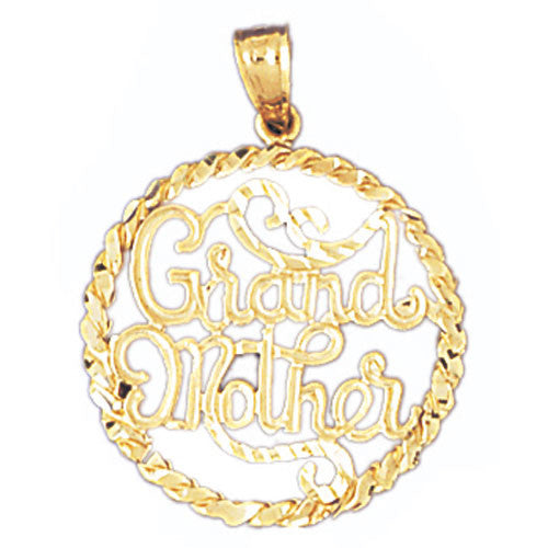 14K GOLD SAYING CHARM - #1 GRANDMOTHER #10002