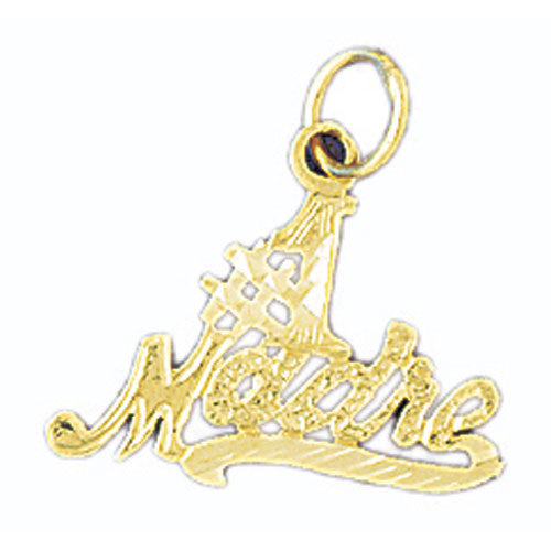 14K GOLD SAYING CHARM - #1 MADRE #9768