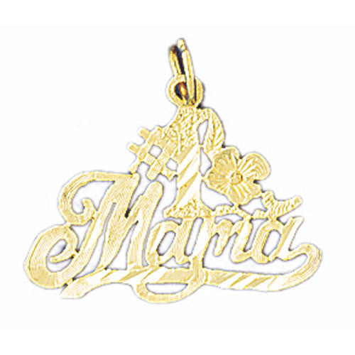 14K GOLD SAYING CHARM - #1 MAMA #9769