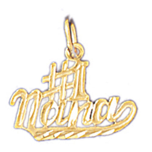 14K GOLD SAYING CHARM - #1 NANA #10492