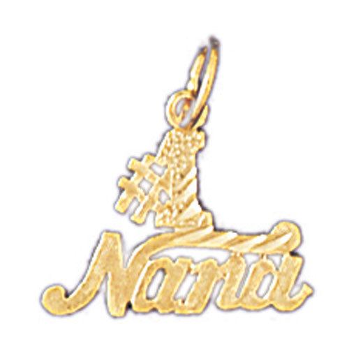 14K GOLD SAYING CHARM - #1 NANA #10493