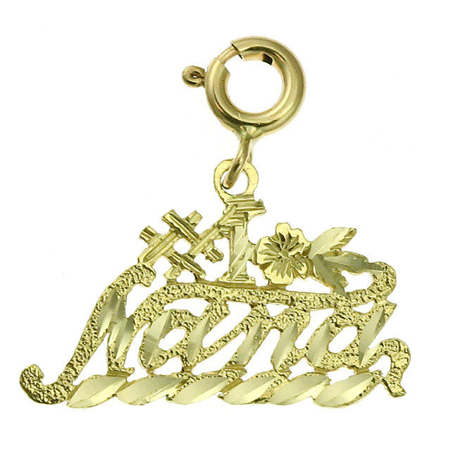 14K GOLD SAYING CHARM - #1 NANA #10494