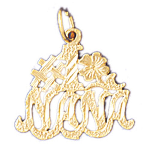 14K GOLD SAYING CHARM - #1 NANA #10495