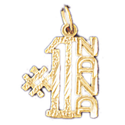 14K GOLD SAYING CHARM - #1 NANA #10497