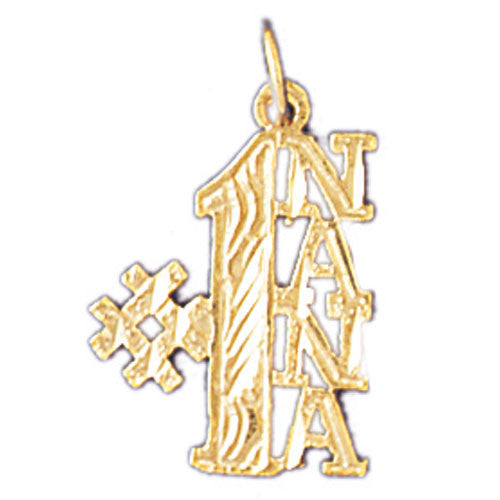 14K GOLD SAYING CHARM - #1 NANA #10498