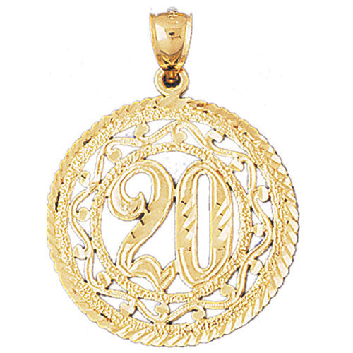14K GOLD SAYING CHARM - 20 #9675
