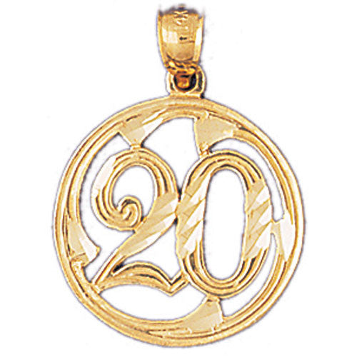 14K GOLD SAYING CHARM - 20 #9679