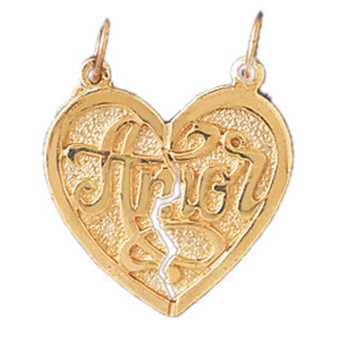 14K GOLD SAYING CHARM - AMOR #10242