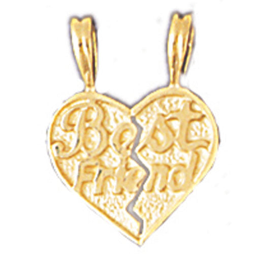 14K GOLD SAYING CHARM - BEST FRIEND #10347