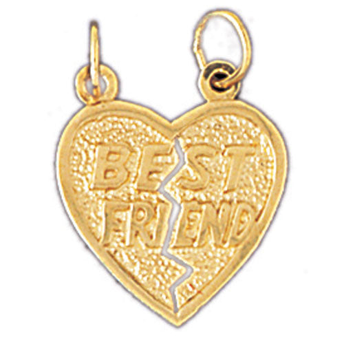 14K GOLD SAYING CHARM - BEST FRIEND #10351
