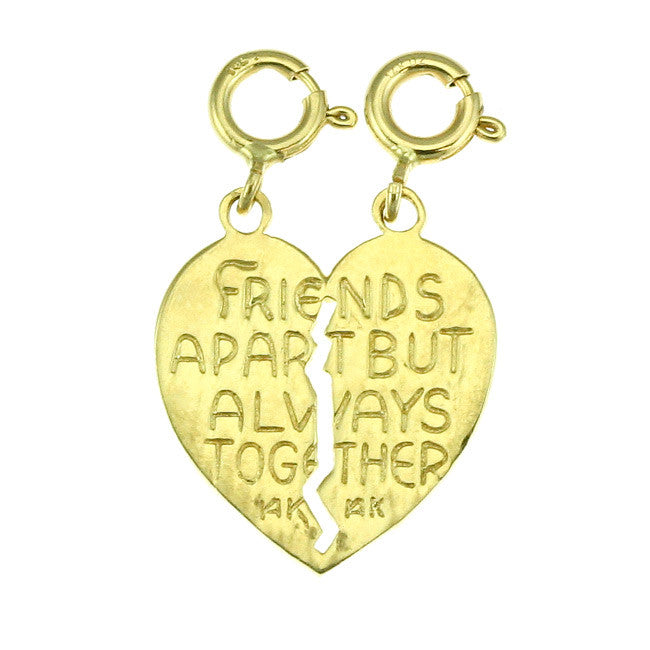 14K GOLD SAYING CHARM - BEST FRIEND #10357