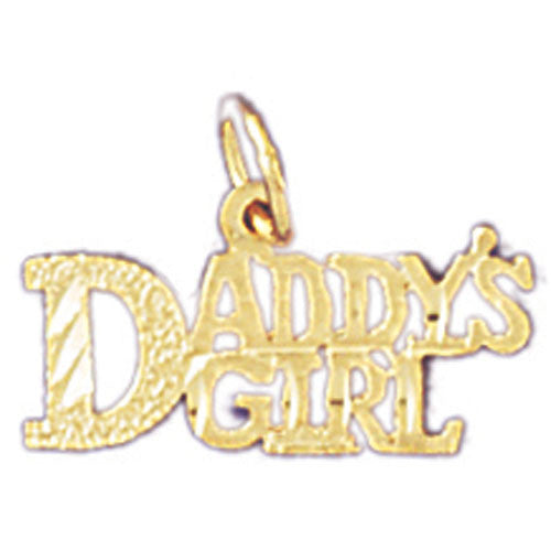 14K GOLD SAYING CHARM - DADDY'S GIRL #9886