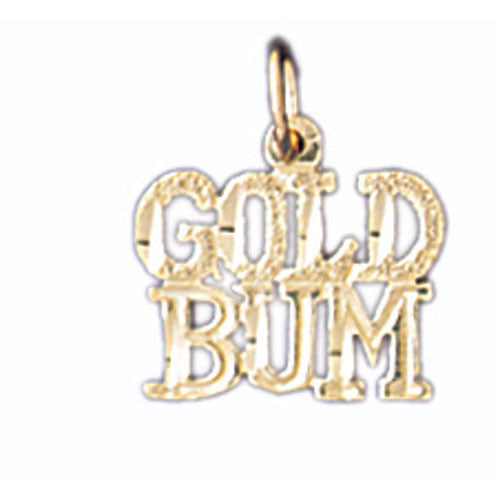 14K GOLD SAYING CHARM - GOLD BUM #10570