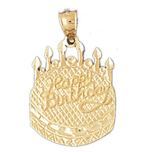 14K GOLD SAYING CHARM - HAPPY BIRTHDAY #10069