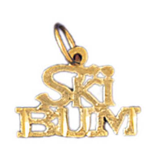 14K GOLD SAYING CHARM - I LOVE BOXING #10851