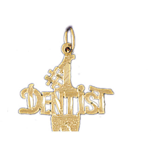 14K GOLD SAYING CHARM - I LOVE MY ACCOUTANT #10714