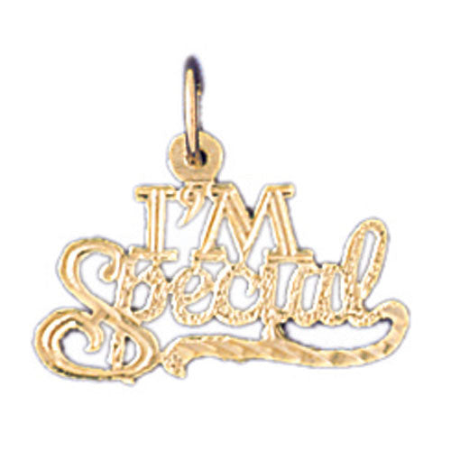 14K GOLD SAYING CHARM - I'M SPECIAL #10527
