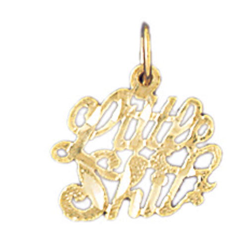 14K GOLD SAYING CHARM - LITTLE SHIT #10645