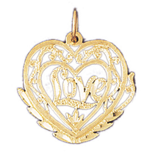 14K GOLD SAYING CHARM - LOVE #10207