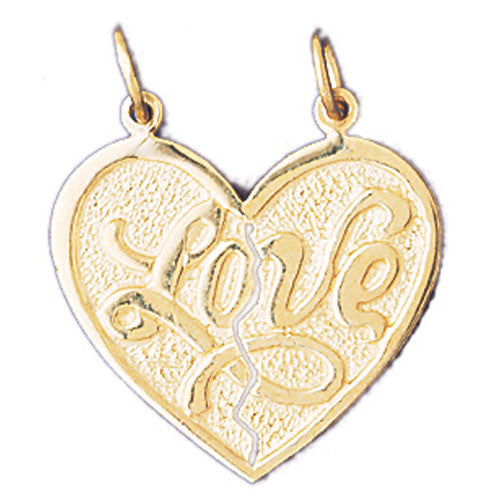 14K GOLD SAYING CHARM - LOVE #10208