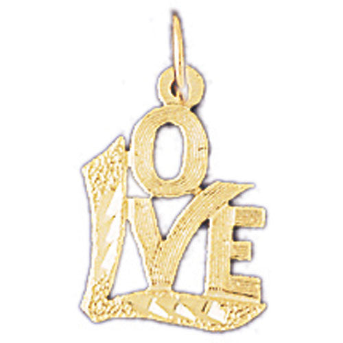 14K GOLD SAYING CHARM - LOVE #10211