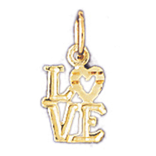 14K GOLD SAYING CHARM - LOVE #10212