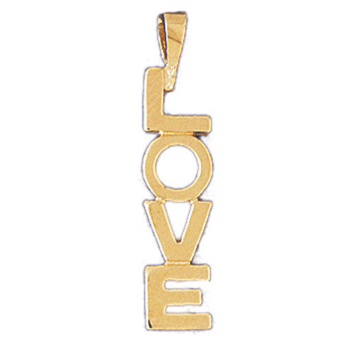 14K GOLD SAYING CHARM - LOVE #10214