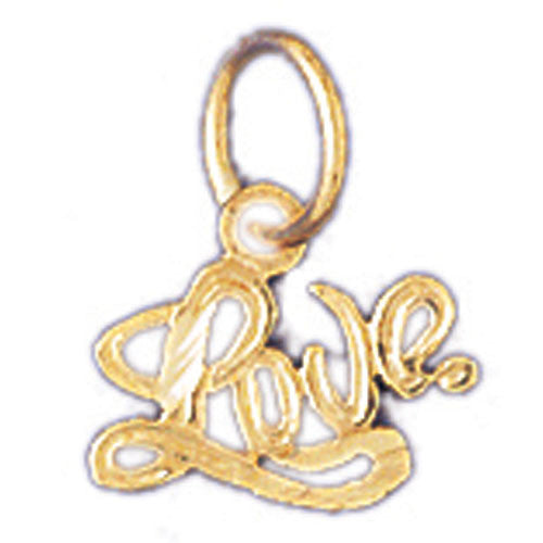 14K GOLD SAYING CHARM - LOVE #10222