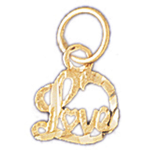 14K GOLD SAYING CHARM - LOVE #10223